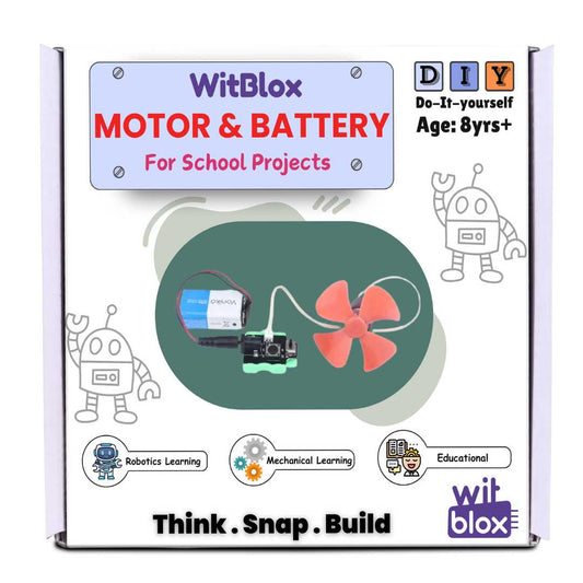 Witblox Battery and Motor for School Projects Kit