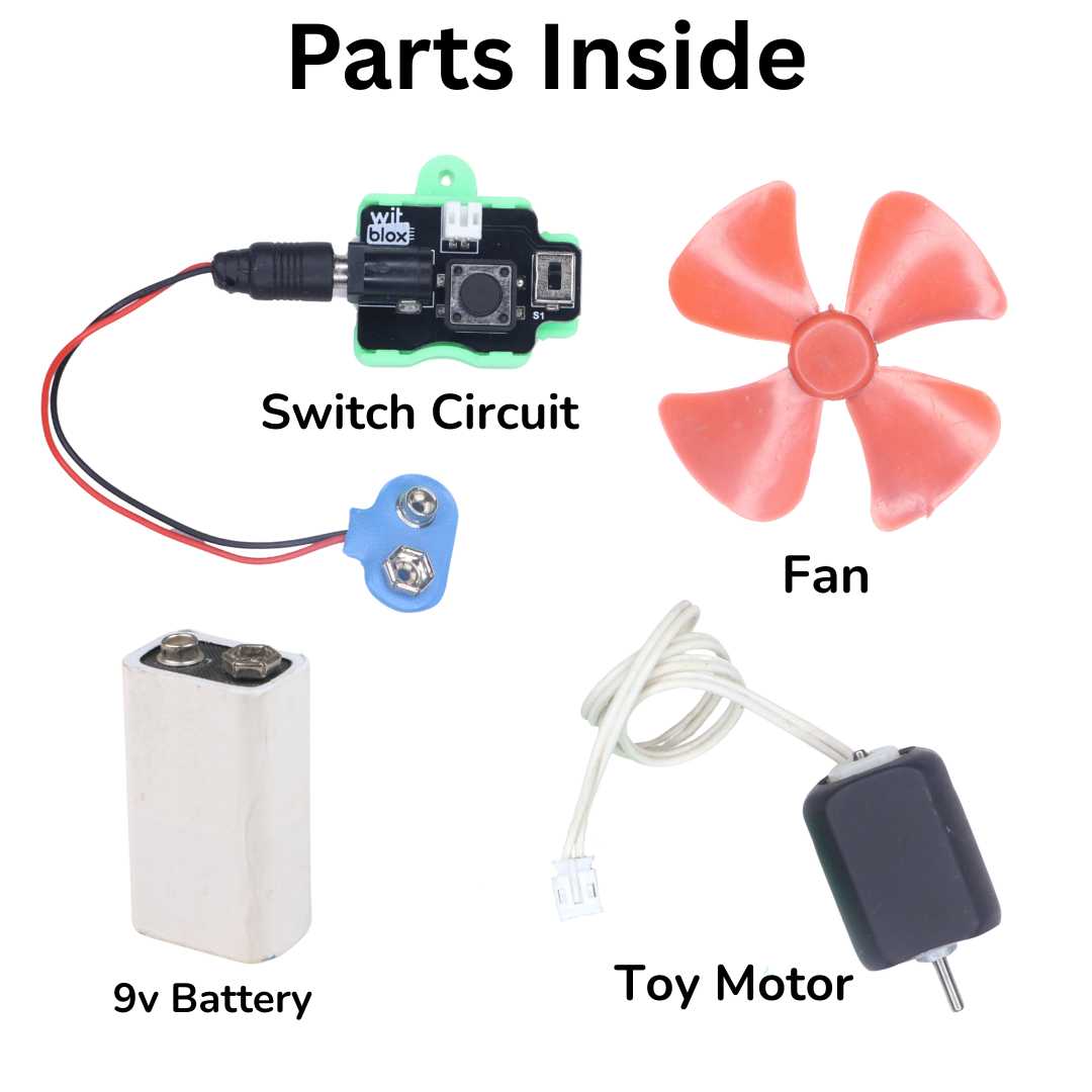 Witblox Battery and Motor for School Projects Kit