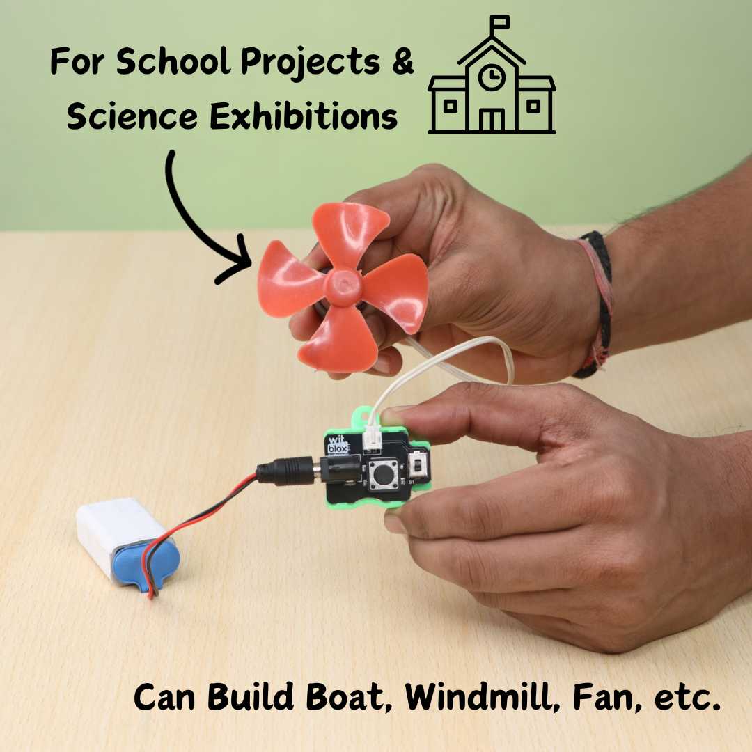 Witblox Battery and Motor for School Projects Kit