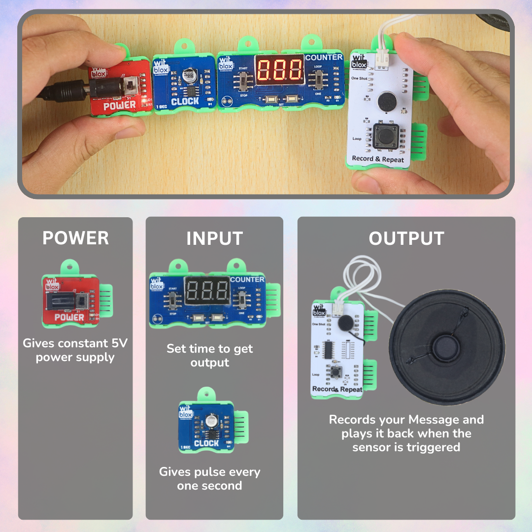 WitBlox Talking Alarm Clock Kit