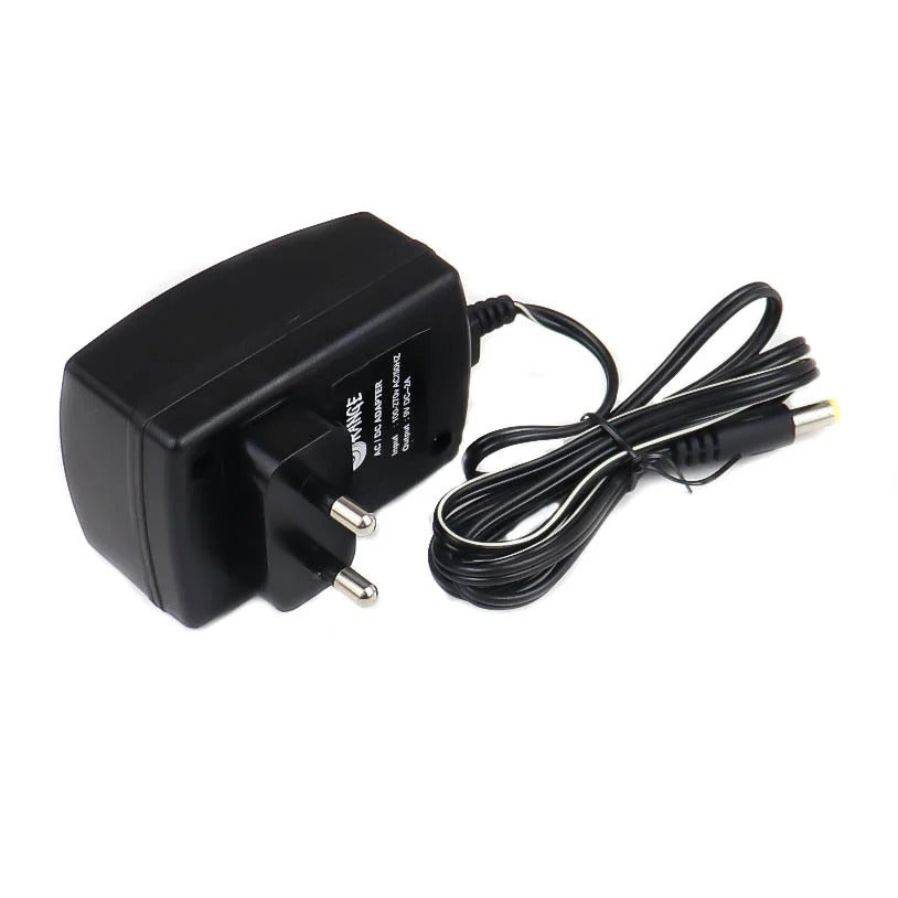 9V 2A Power Supply with 5.5mm DC Plug Adapter