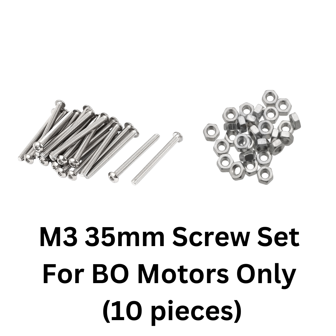 M3 35mm screw set (For BO Motors only, 10 pieces of screws and nuts)