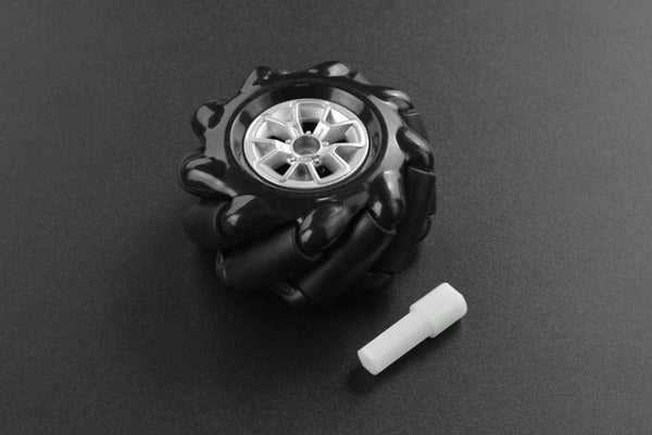 Mechanum Wheels(Set of 4) with Coupler (Colors may vary)