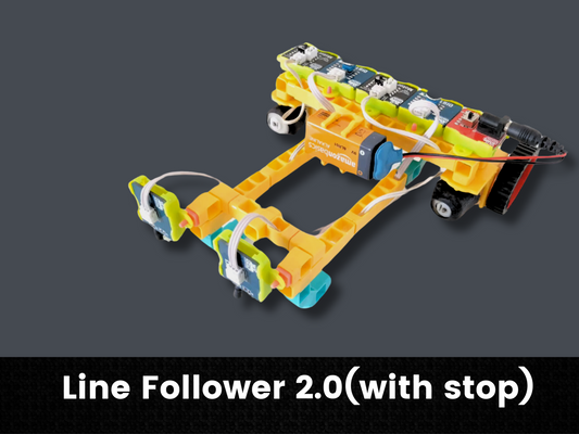 Line Follower Robot 2.0 (with stop condition)