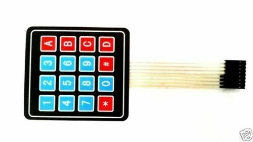 4×4 Key Matrix Membrane Switch Keypad