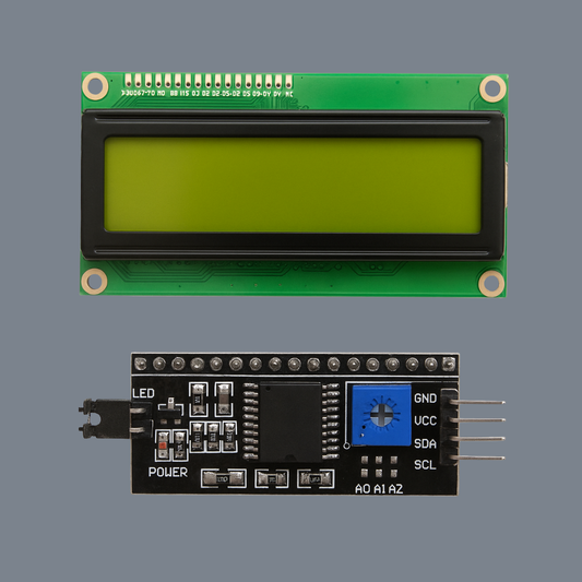 20x4 LCD Display with I2C Serial Interface Module