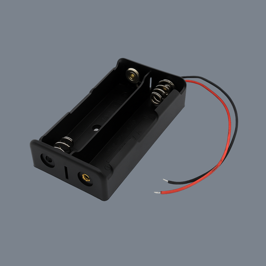 2 X 18650 Black Battery Holder