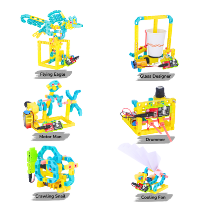 WitBlox Fun With Robots Kit - 6 in 1 Project Set(185+ parts)