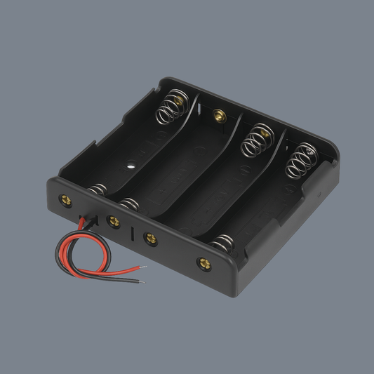4 X 18650 Black Battery Holder