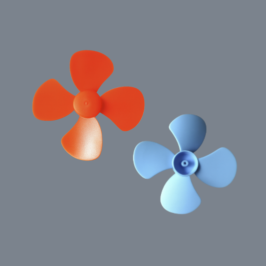 4 blade Propeller for Motors/ Quadcopters - (2 Pcs) (Colour may vary)