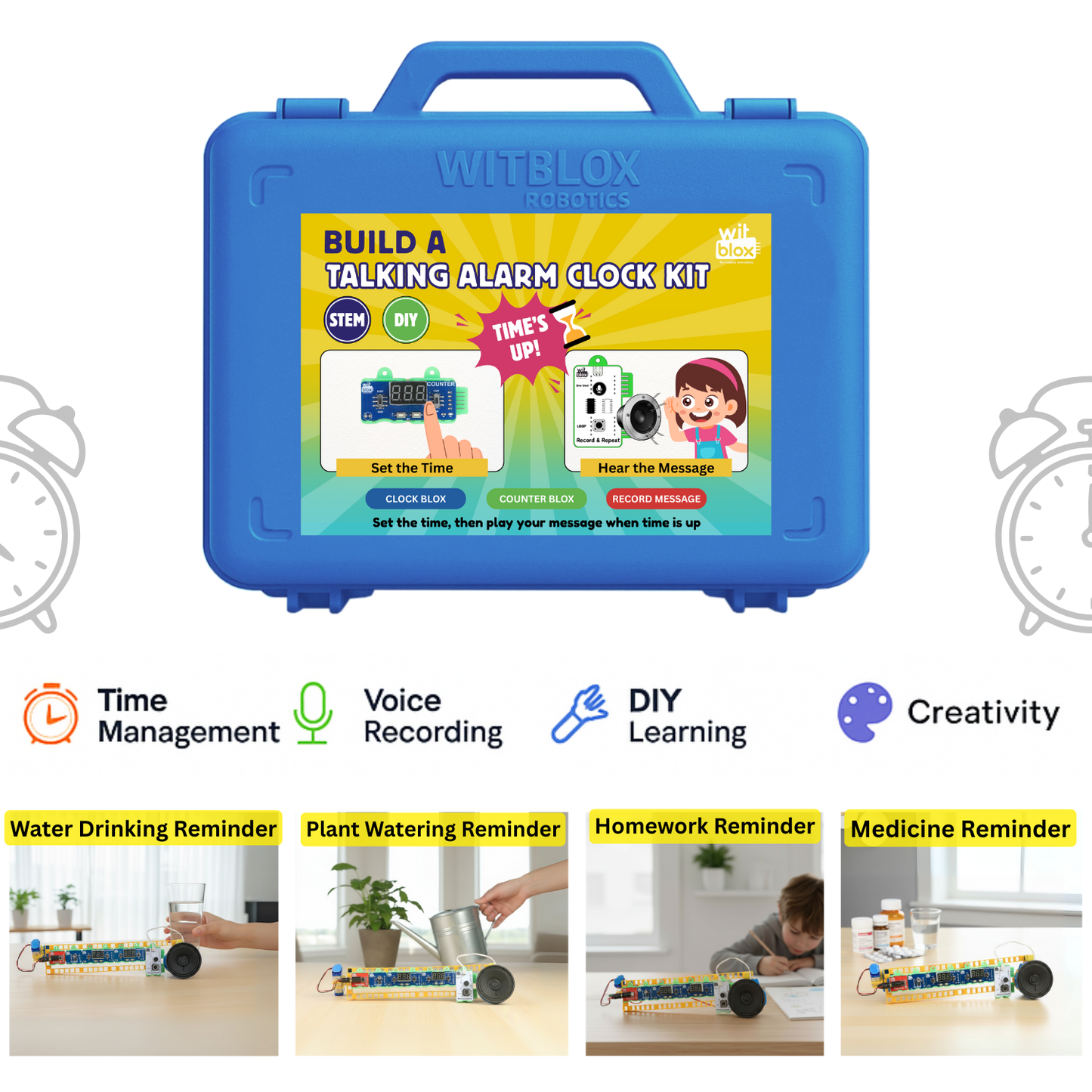 WitBlox Talking Alarm Clock Kit
