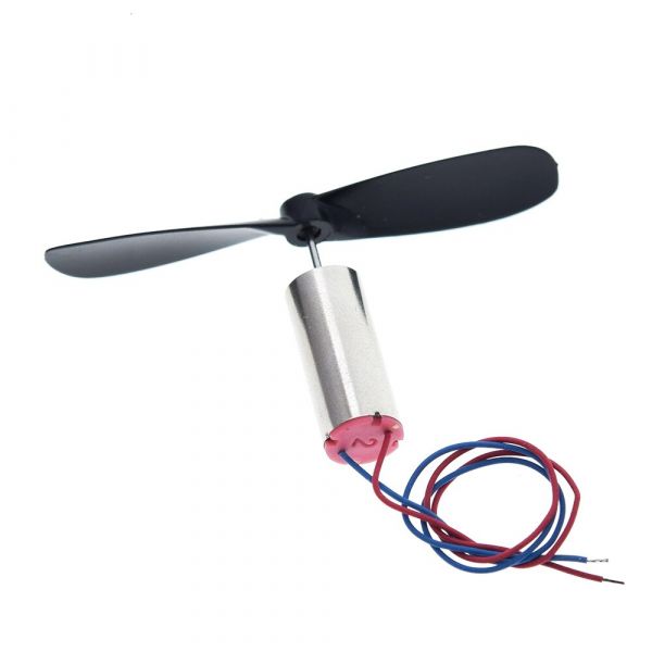 DC 3.7V 716 7x16mm Micro Coreless Motor With Propeller for High Speed Mini Drones (2 pcs)