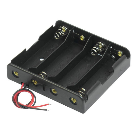 4 X 18650 Black Battery Holder