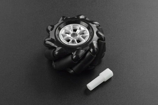 Mechanum Wheels(Set of 4) with Coupler (Colors may vary)