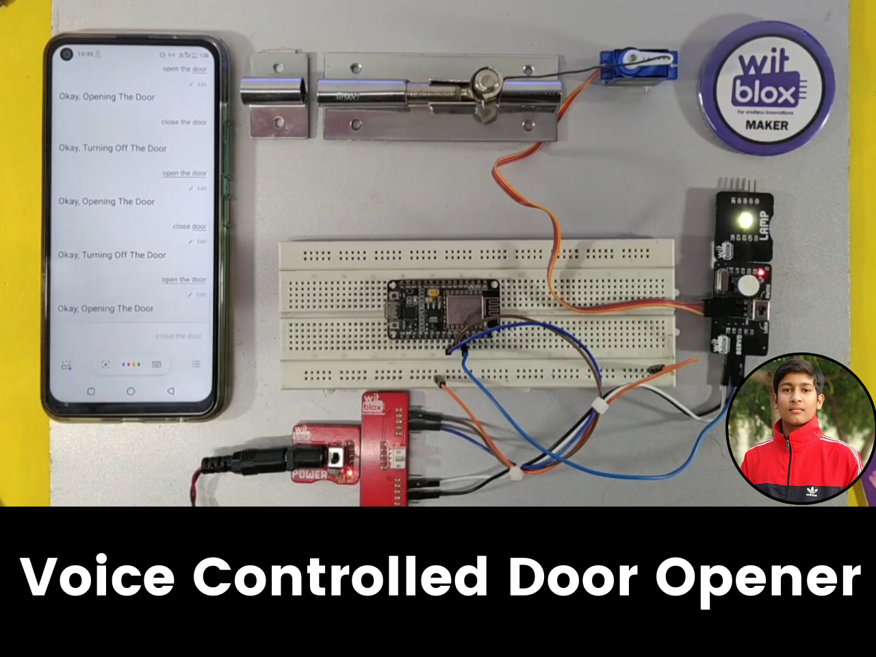 Miscellaneous Parts for Voice Controlled Door Opener